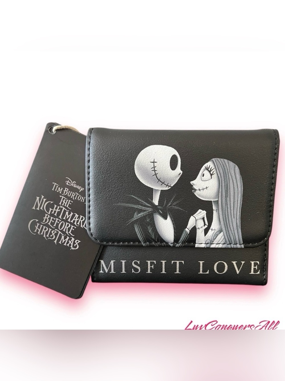 Loungefly The Nightmare Before Christmas Jack & Sally Misfit Love Mini Flap Wall